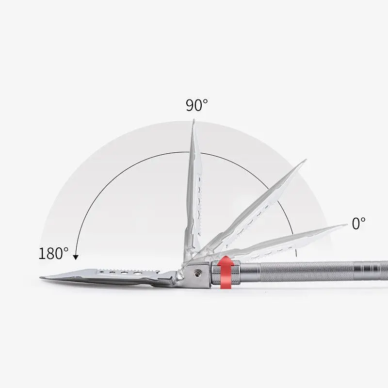 Лопата Naturehike Multifunctional outdoor shovel NH20GJ002 серебристая - фото 3