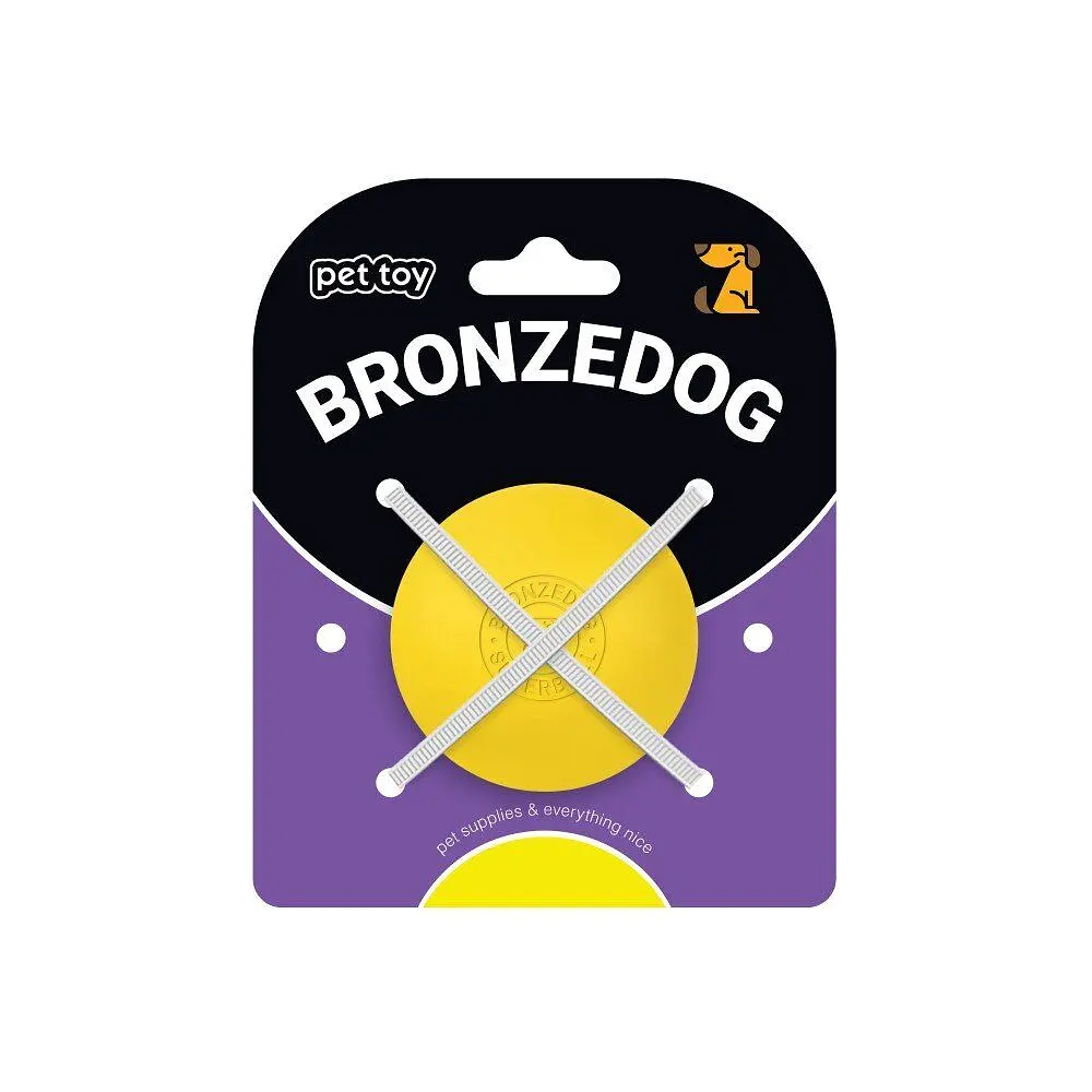 Іграшка для собак BronzeDog Superball 5 см жовтий - фото 2