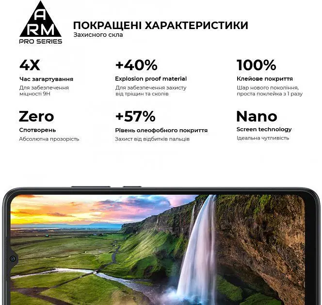 Захисне скло Armorstandart Full Glue Glass для Xiaomi Redmi 10С/Redmi 12C [ARM61297] Black [70851] - фото 5