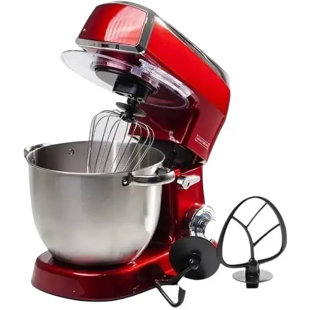 Кухонный комбайн Royalty Line PKM 2100BG 2100 Вт чаша 7.5 л блендер + мясорубка 6 режимов красный - фото 3