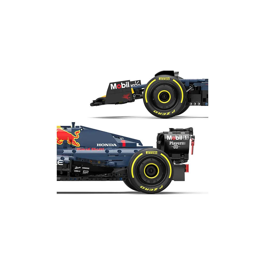 Конструктор Red Bull F1 RB19 1:8 синій RASTAR 2509 шт - фото 6