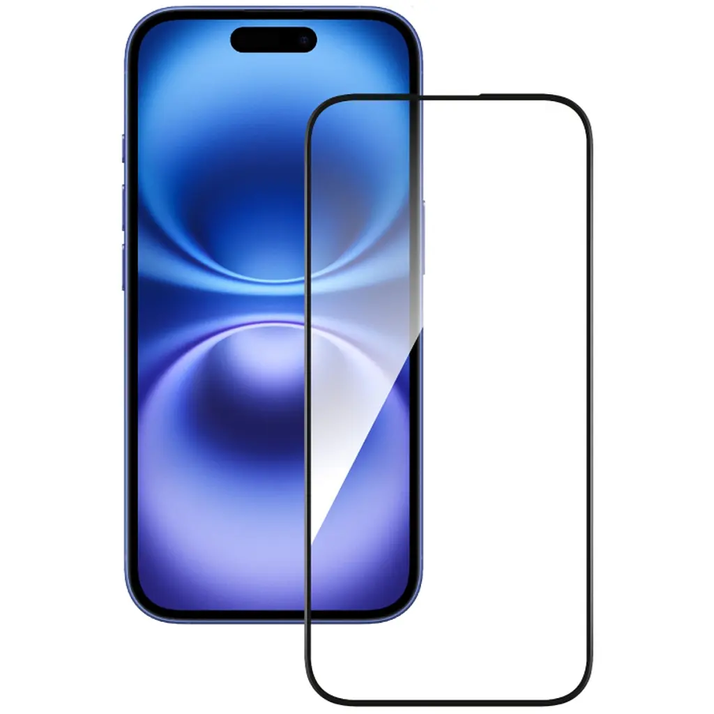 Стекло защитное ACCLAB Full Glue Apple iPhone 16 Plus Black (1283126593260) - фото 2