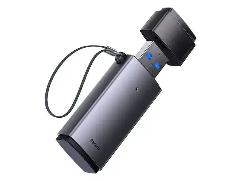 Картрідер BASEUS Lite Series USB-A to SD/TF Gray (WKQX060013) - фото 2