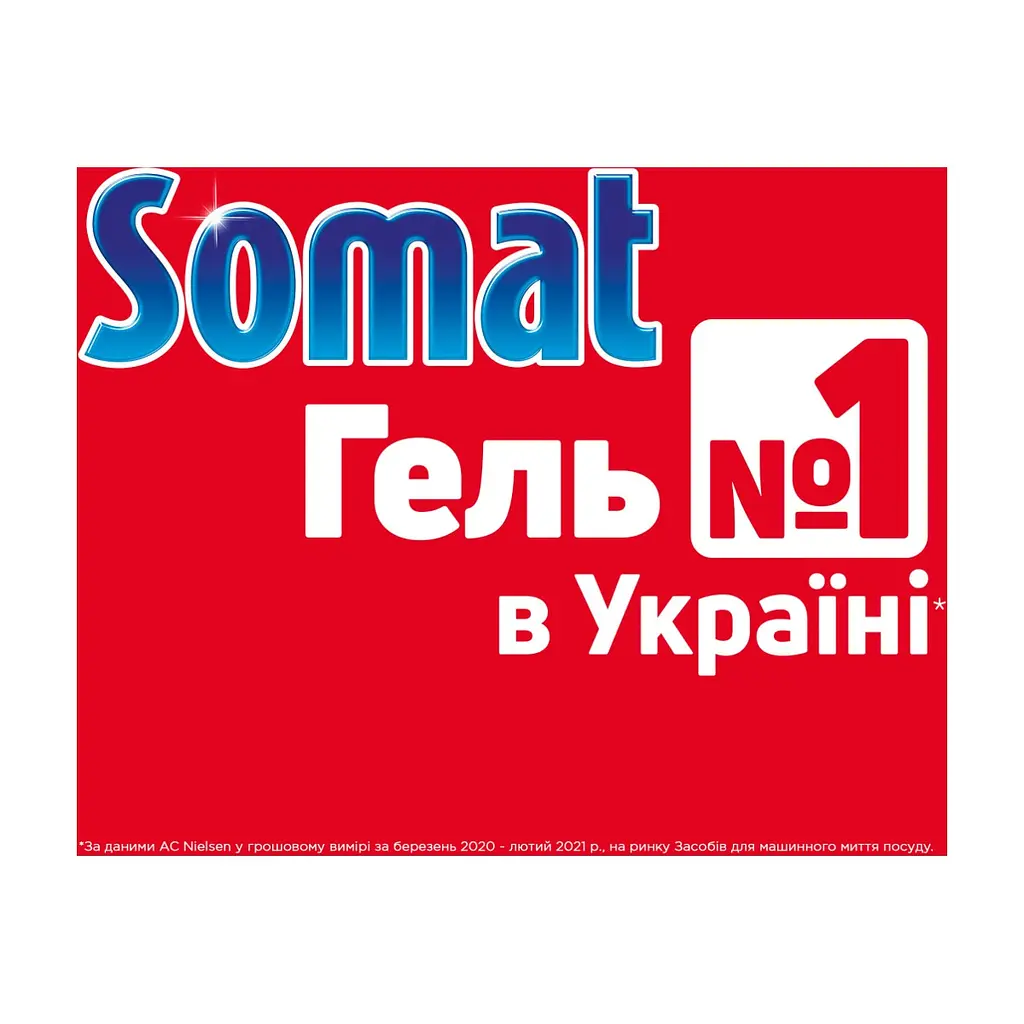 Гель для миття посуду в посудомийці Somat Exellence Duo Gel Антижир 684 мл + 684 мл (9000101819199) - фото 3