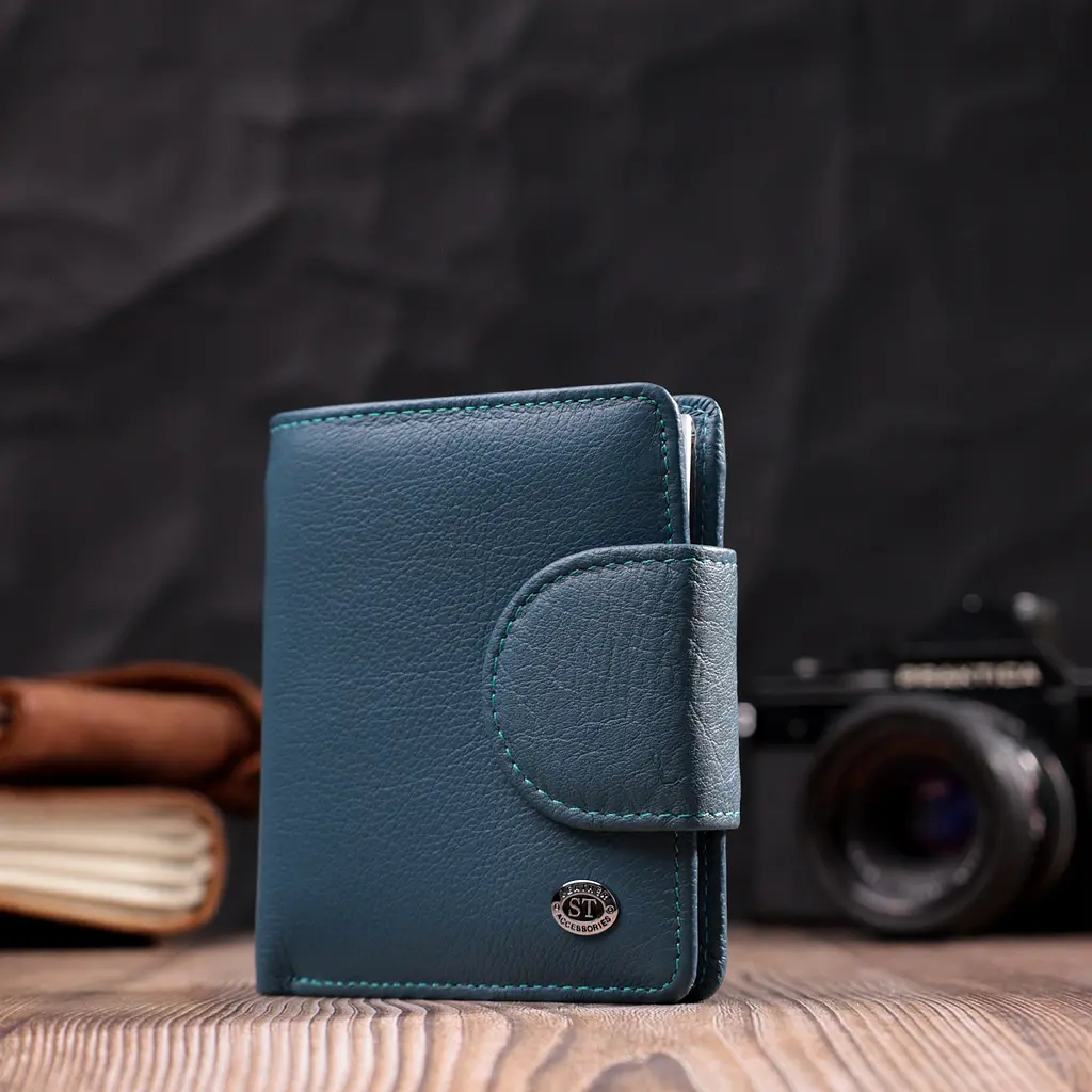 Жіночий шкіряний гаманець ST Leather 10х11.3х1.5 см acs0028369 - фото 7