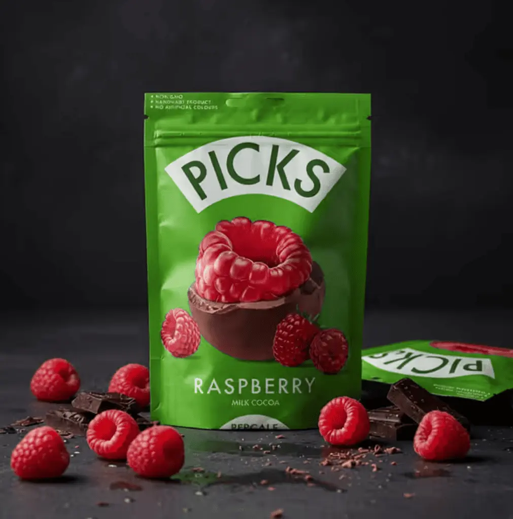 Субліматовані фрукти в шоколаді Pergale Picks Raspberry Milk Chocolate 90г - фото 2
