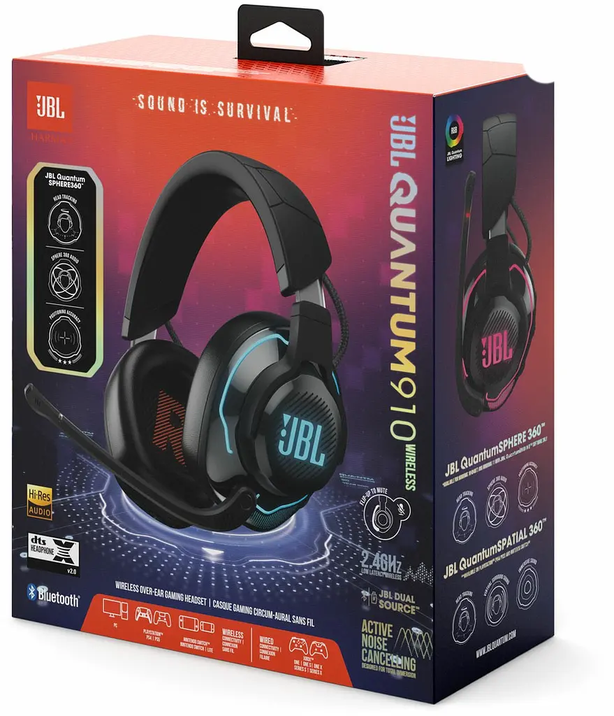 Навушники JBL Quantum 910 Black (JBLQ910WLBLK) - фото 10