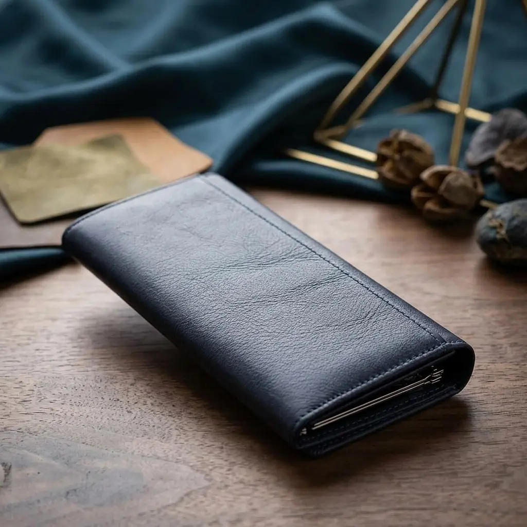 Жіночий гаманець із зовнішнім відділенням ST Leather 18895 синій - фото 4