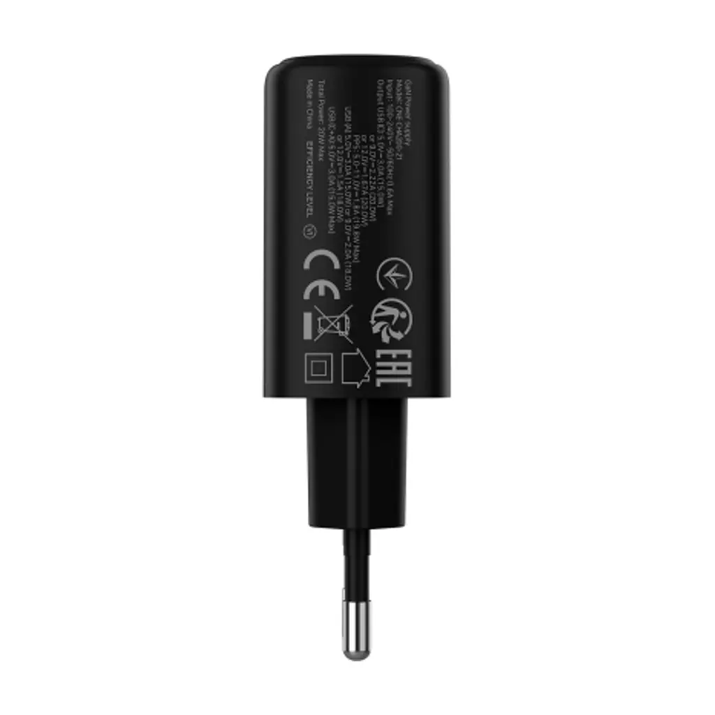 Зарядний пристрій Canyon OnCharge 200 20W 1xPD 1xQC EU Black (CNE-CHA200-31) - фото 8