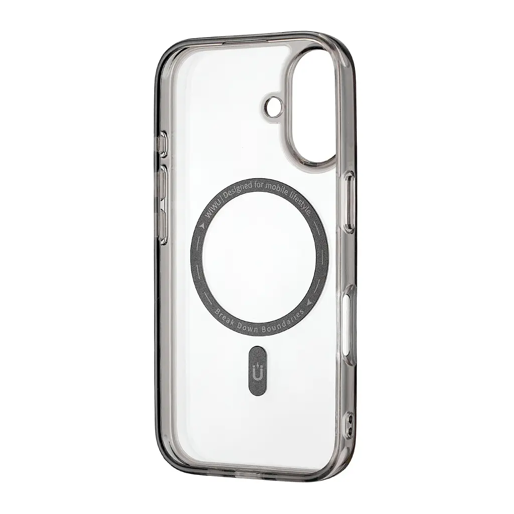Чохол WIWU Magnetic Crystal with MagSafe iPhone 16 Black - фото 3
