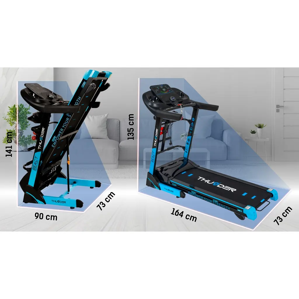 Беговая дорожка THUNDER React-DS Black - фото 13