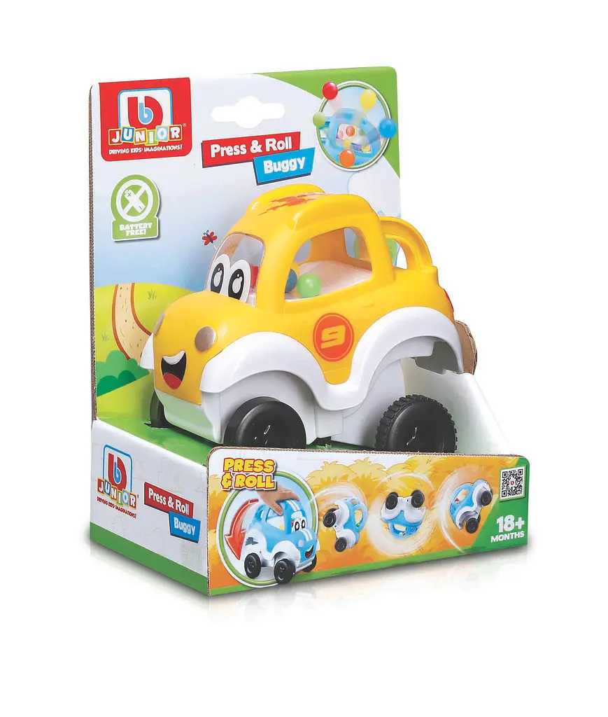 Машинка іграшкова Bb Junior Press&Roll Buggy жовта (16-89029YL) - фото 2