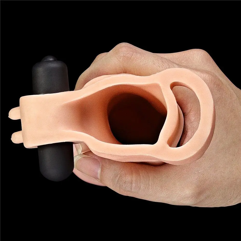 Насадка на пеніс Add 2 Pleasure X Tender, 19 см (тілесний) - фото 4