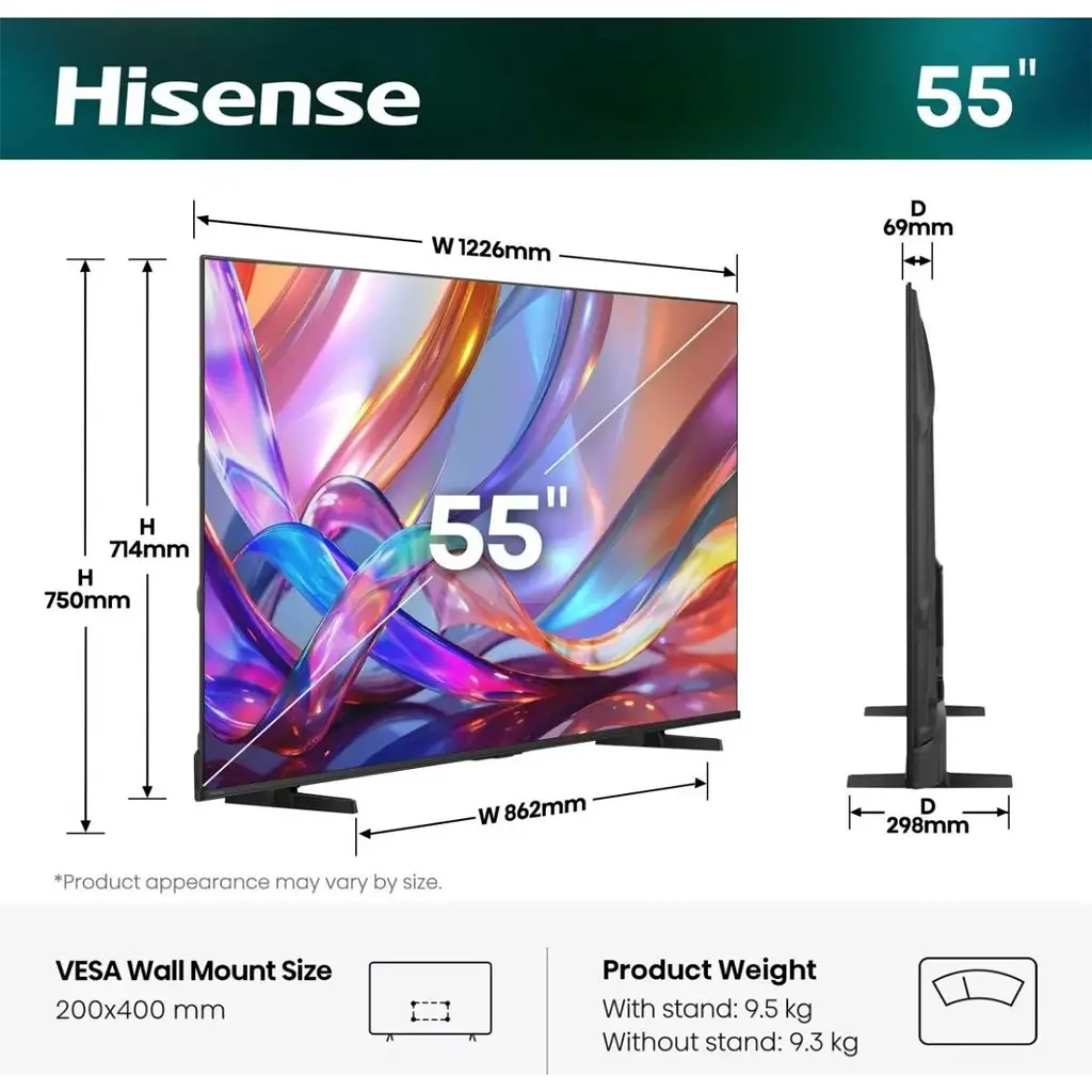 Телевізор Hisense 55E7S 55` QLED Ultra HD 4K (20018287) UA [168277] - фото 7