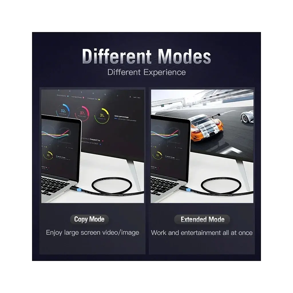 Кабель мультимедійний HDMI M to HDMI M 25.0m 1080p60Hz black Vention (AACBS) - фото 4