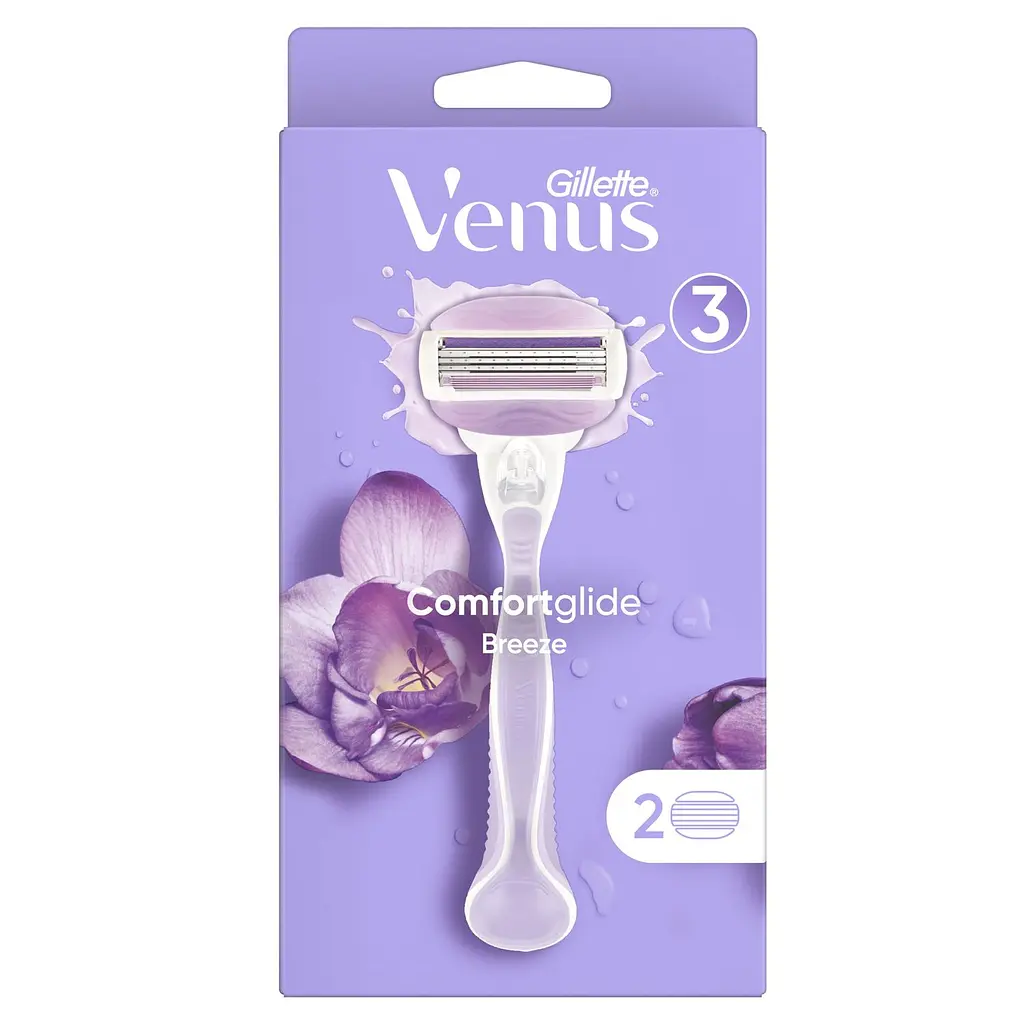 Станок для гоління Gillette Venus ComfortGlide Breeze з 2 змінними картриджами - фото 2