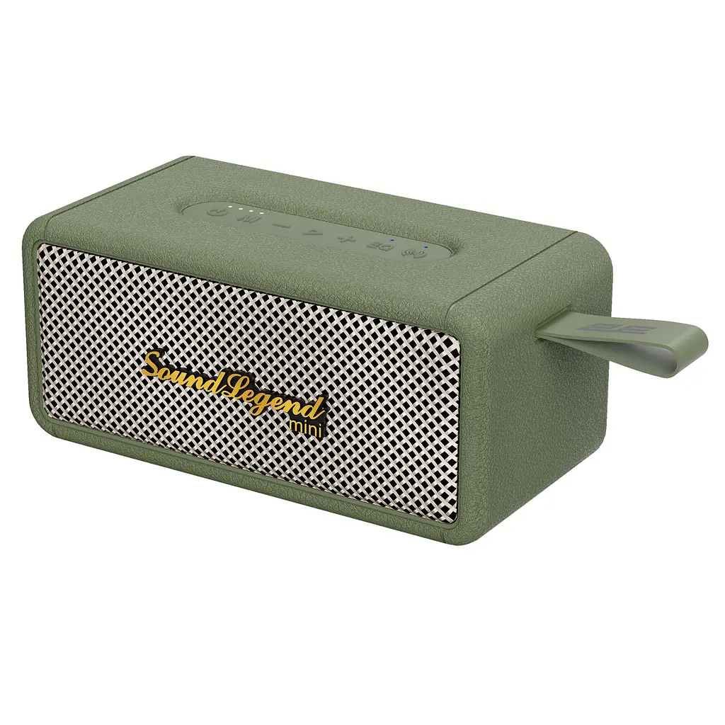 Портативна акустична система 2E SoundLegend Mini 40Вт, BT 5.3, TWS, FLAC, MP3, WAV, EQ, PowerBank, IPX6, Зелений - фото 3