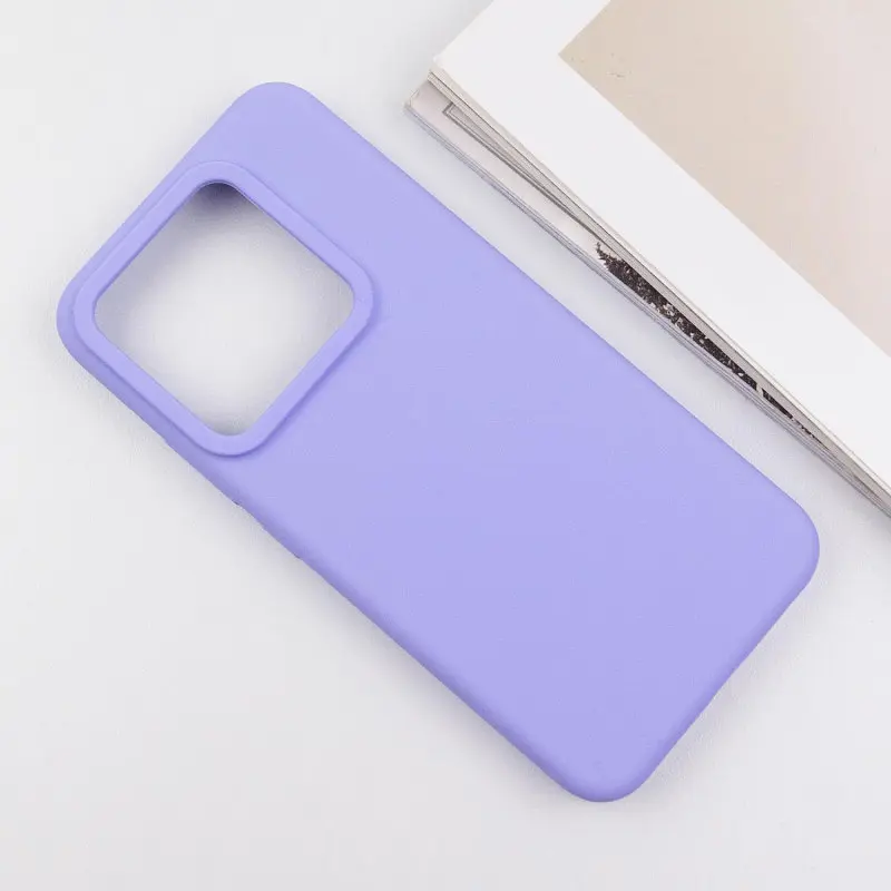 Чехол Silicone Cover Lakshmi (AAA) для Xiaomi 13T / 13T Pro Сиреневый / Dasheen - фото 3