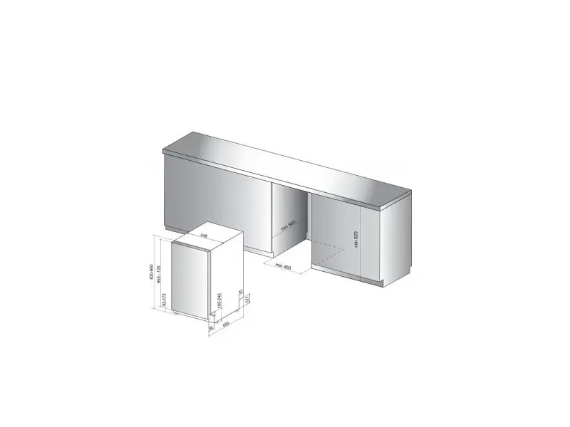 Вбудована посудомийна машина Whirlpool WSIP 4O23 PFE - фото 6
