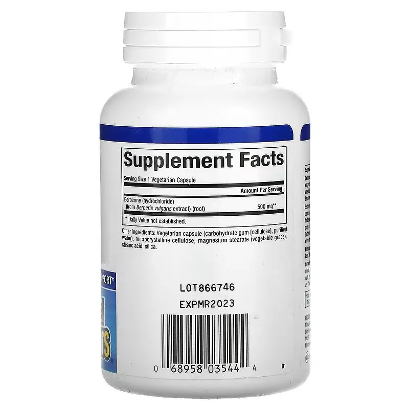Берберин WellBetX Berberine 500 mg 60 Capsules Natural Factors vit0006524 - фото 2