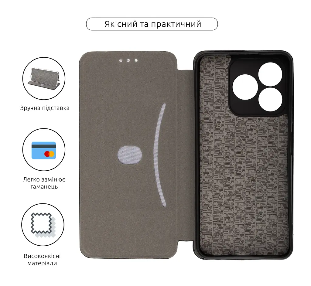 Чохол-книжка ArmorStandart G-Case для ZTE Nubia V60 Black - фото 3