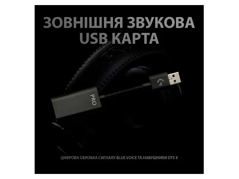 Гарнітура Logitech G PRO X with Stand Black (991-000358) - фото 8