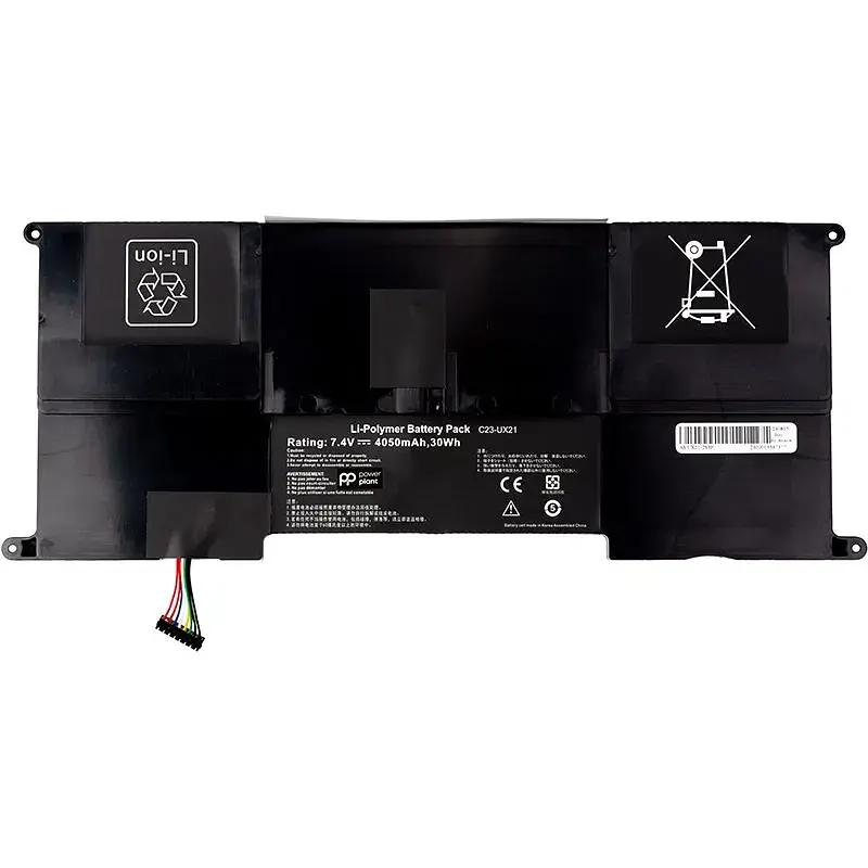 Акумулятор PowerPlant для ноутбуків ASUS Zenbook UX21 (C23-UX21) 7.4V 4050mAh (NB431953) - фото 2