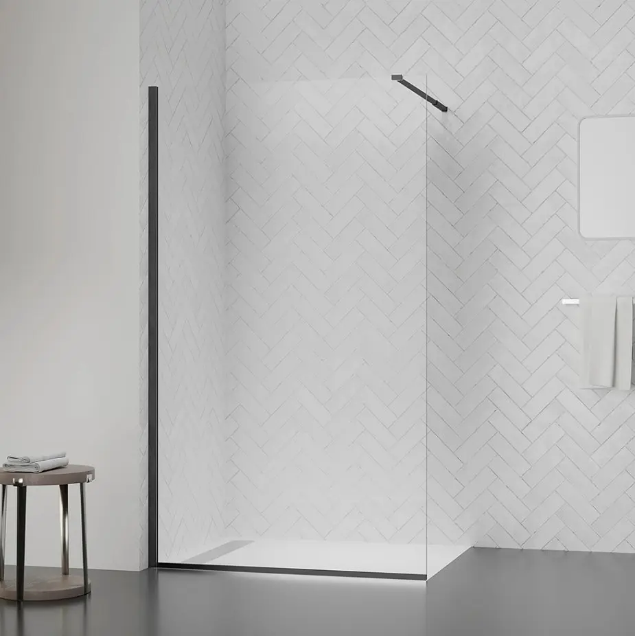 Душова перегородка Qtap Walk-In Standard BLM209.C8 90х200 см, скло Clear 8 мм, покриття CalcLess - фото 5