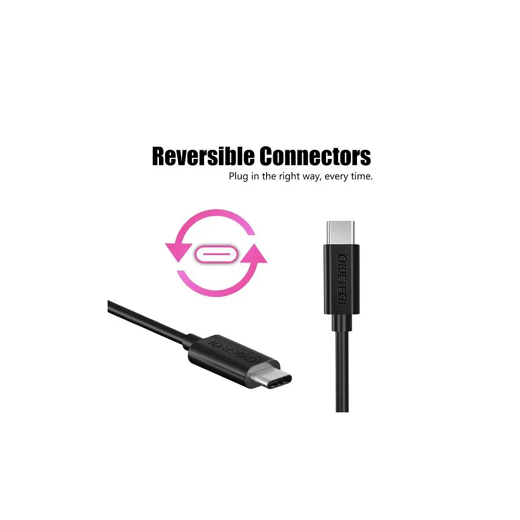Дата кабель USB-C to USB-C 3.0m Choetech (CC0004) - фото 6