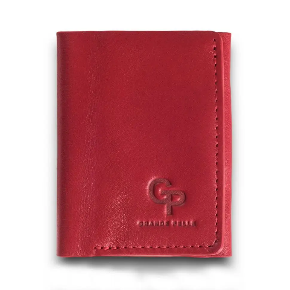Кожаный женский кошелек Grande Pelle 8х10х2 см. nsa0001394 - фото 3