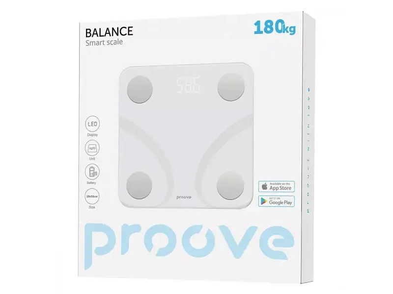 Ваги підлогові електронні Proove Balance White (SLBF00010002) - фото 3