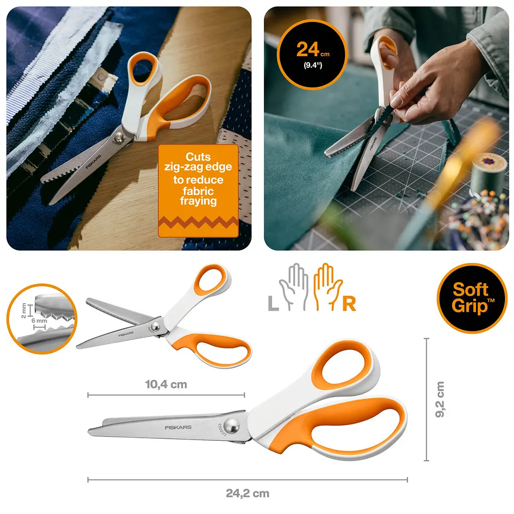 Ножиці для зигзагу Fiskars Softgrip (1070024) - фото 2