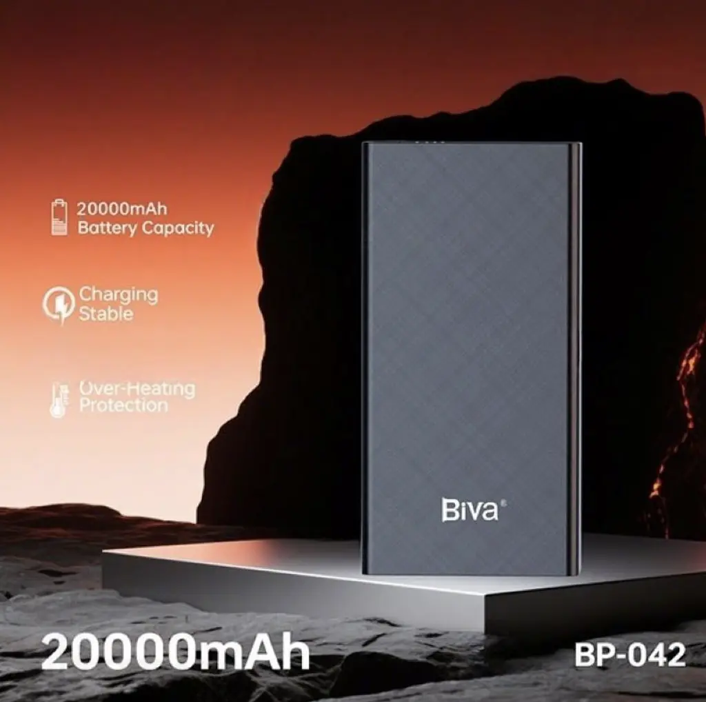 Портативна батарея BIVA BP-42 20000 mAh 10W Power Bank Black - фото 2
