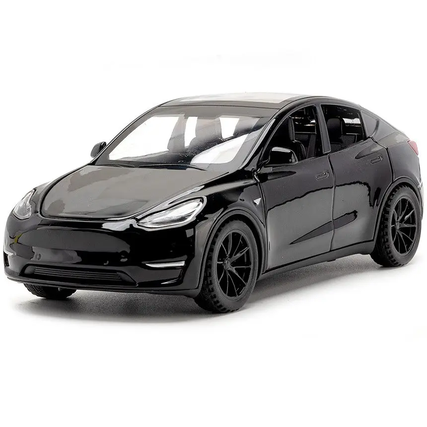 Колекційна металева модель електромобіля АвтоЕксперт Tesla Model Y з інерцією, світлом та звуком 1:32 - фото 3