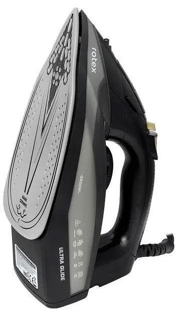 Гладильный утюг Rotex RIC40-C Ultra Glide Керамическое покрытие 2600Вт Резервуар для воды 380мл Черный - фото 5