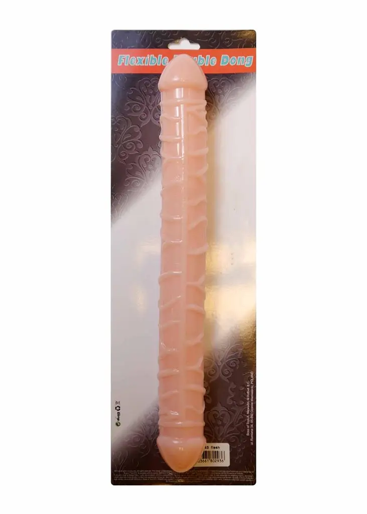 Двосторонній фалоімітатор B - Series EasyLove Flexible, 33.5 см (тілесний) - фото 5