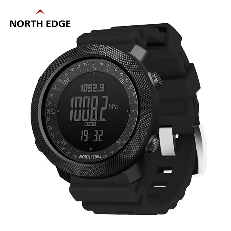 Тактичний чоловічий наручний годинник North Edge Apache 3 (Silicone) - фото 3