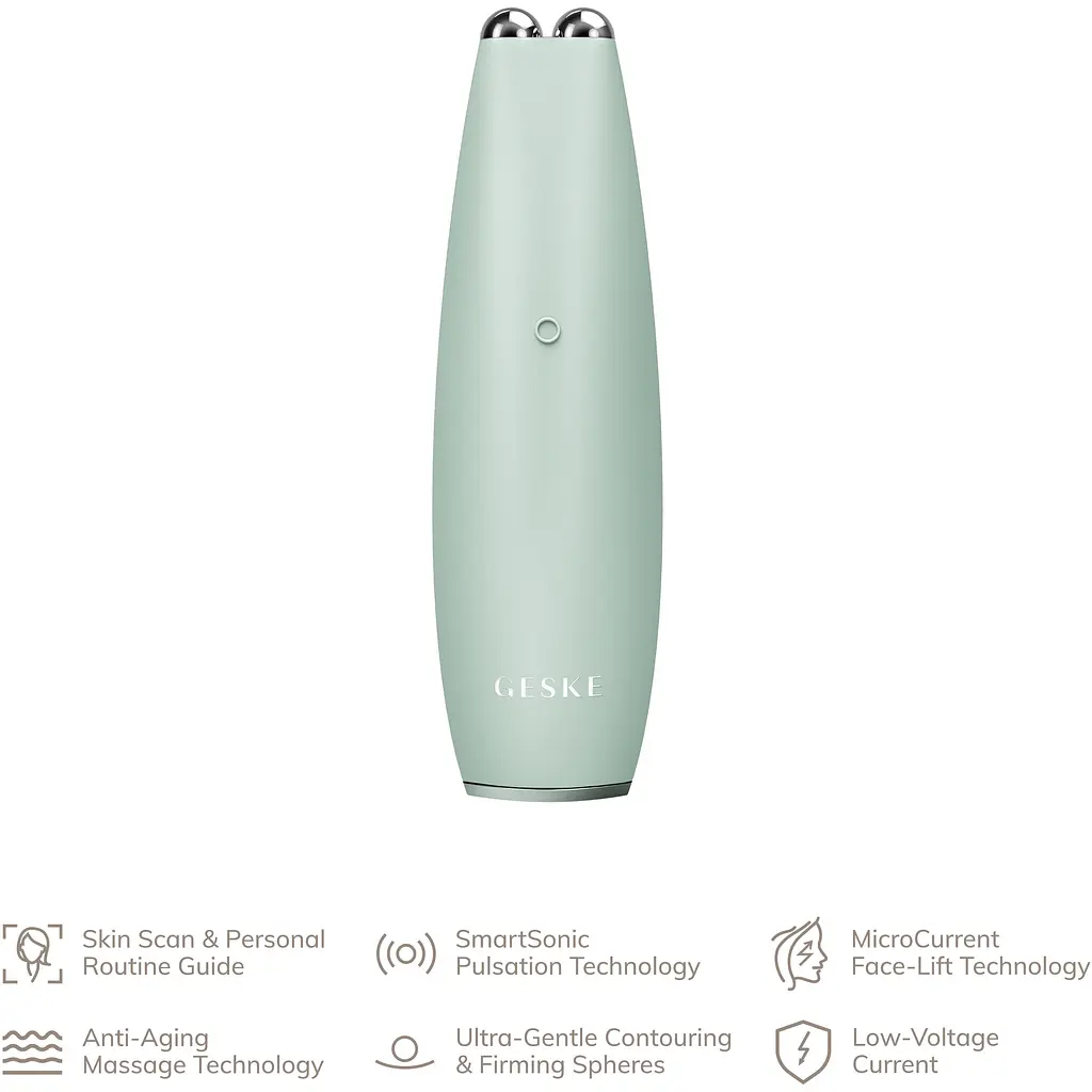 Ручка для підтяжки обличчя Geske MicroCurrent Face-Lift Pen 6 в 1 мікрострумова зелена - фото 4