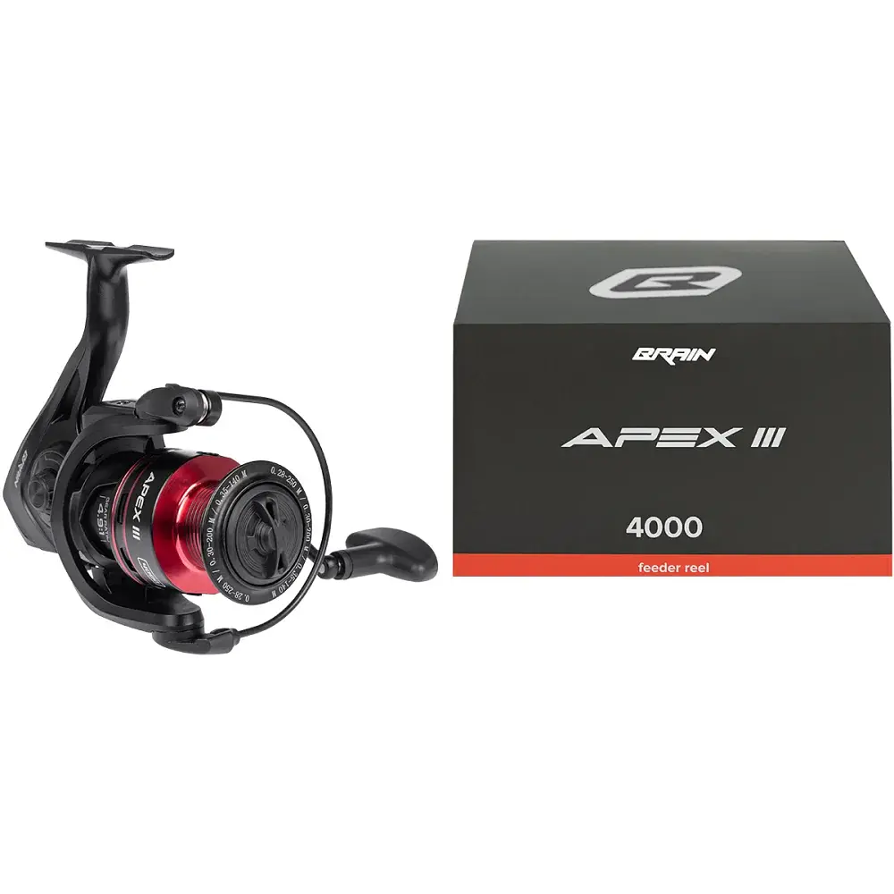 Котушка Brain Apex III Feeder 4000 5+1BB 4.9:1 Black - фото 6