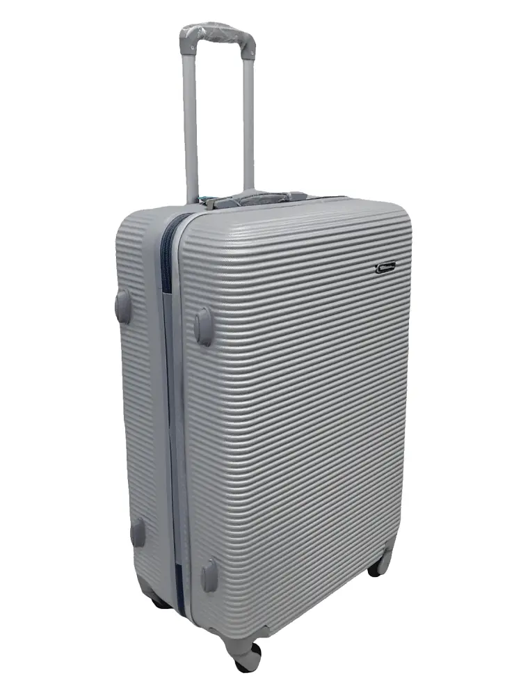 Валіза велика L ABS-пластик Milano bag 004 75,5×50×33,5см 105л Срібна - фото 2