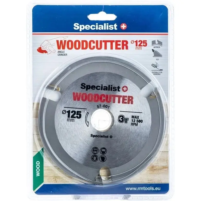 Диск відрізний Specialist+ Woodcutter для дерева 125x22 мм (57-001)