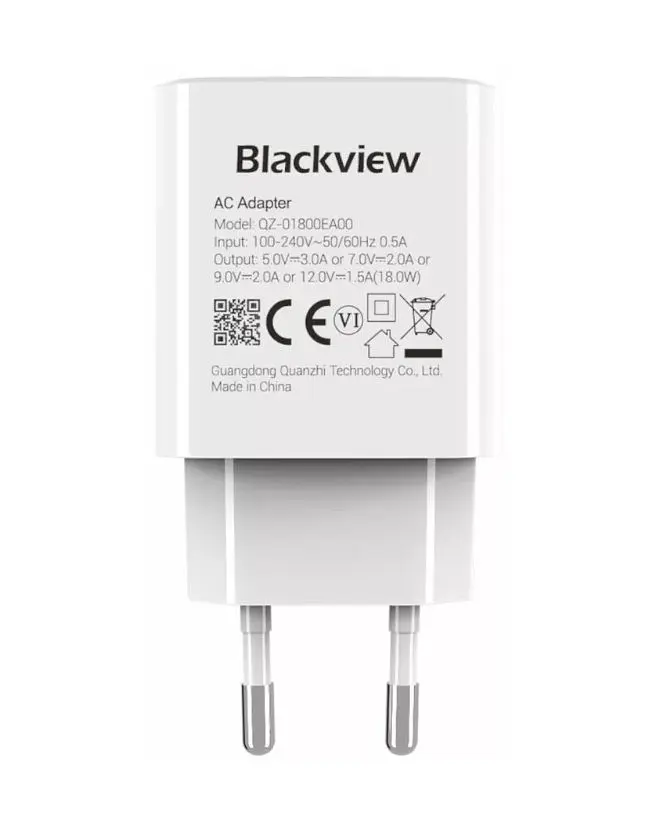 Мережевий зарядний пристрій Blackview 18w