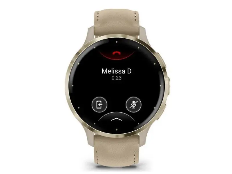 Смарт-годинник Garmin Venu 3S Soft Gold S. Steel Bezel w. French Gray Case and Leather Band (010-02785-55) - фото 6