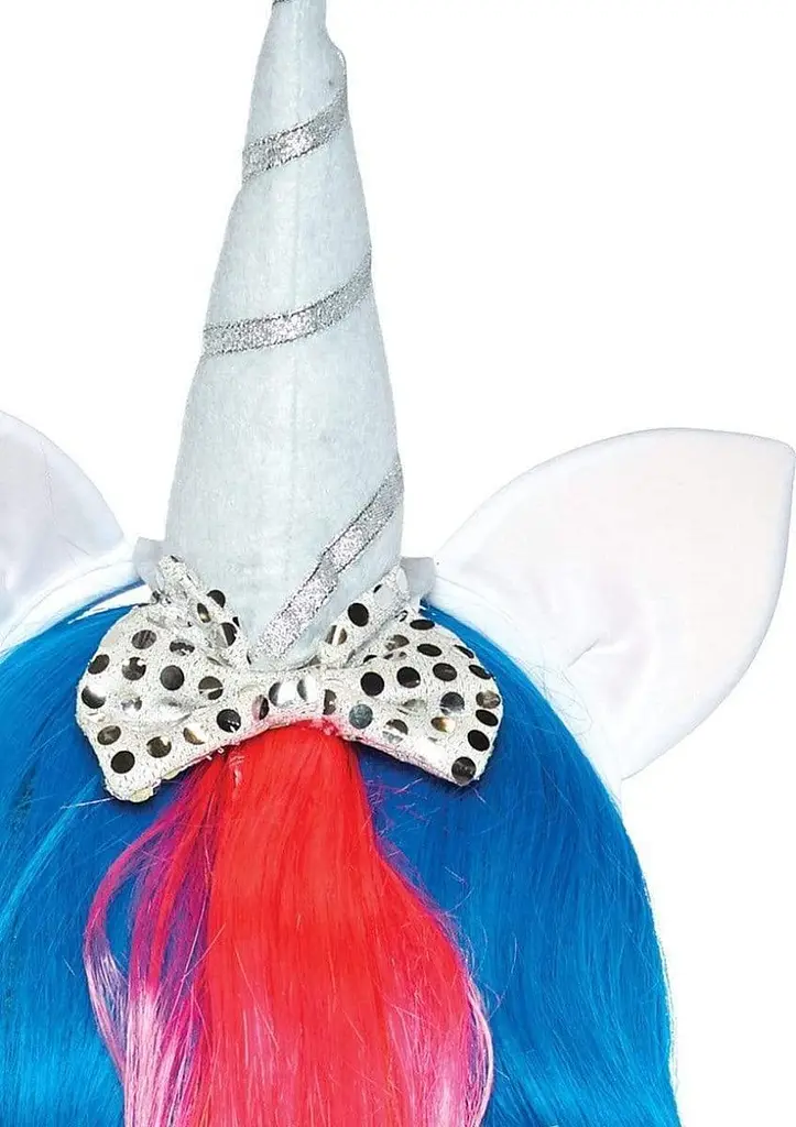 Пов'язка на голову Leg Avenue Magical Unicorn Headband з рогом та райдужною гривою - фото 4