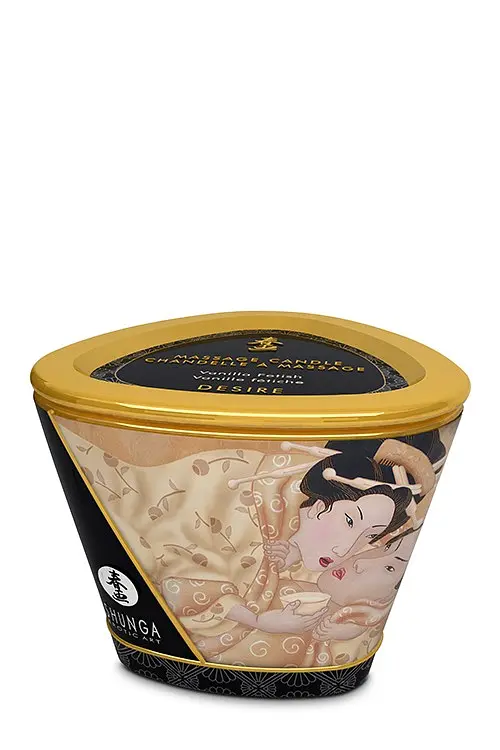 Масажна свічка Shunga Massage Candle з ароматом ванілі, 170 мл - фото 2