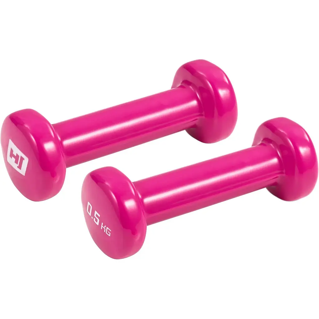 Гантели для фитнеса Hop-Sport виниловые круглые HS-V005DC 2х0,5кг - фото 2