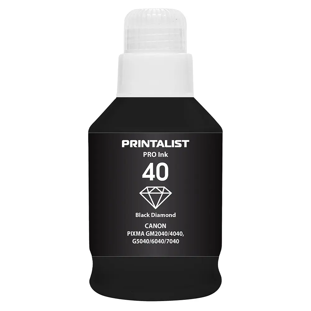 Чорнило PRINTALIST GI-40 для Canon G5040/G6040 190г Black пігментне (PL40BP) - фото 6