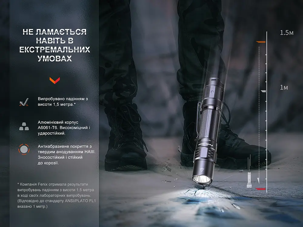 Ліхтар тактичний акумуляторний Fenix PD35R - фото 14