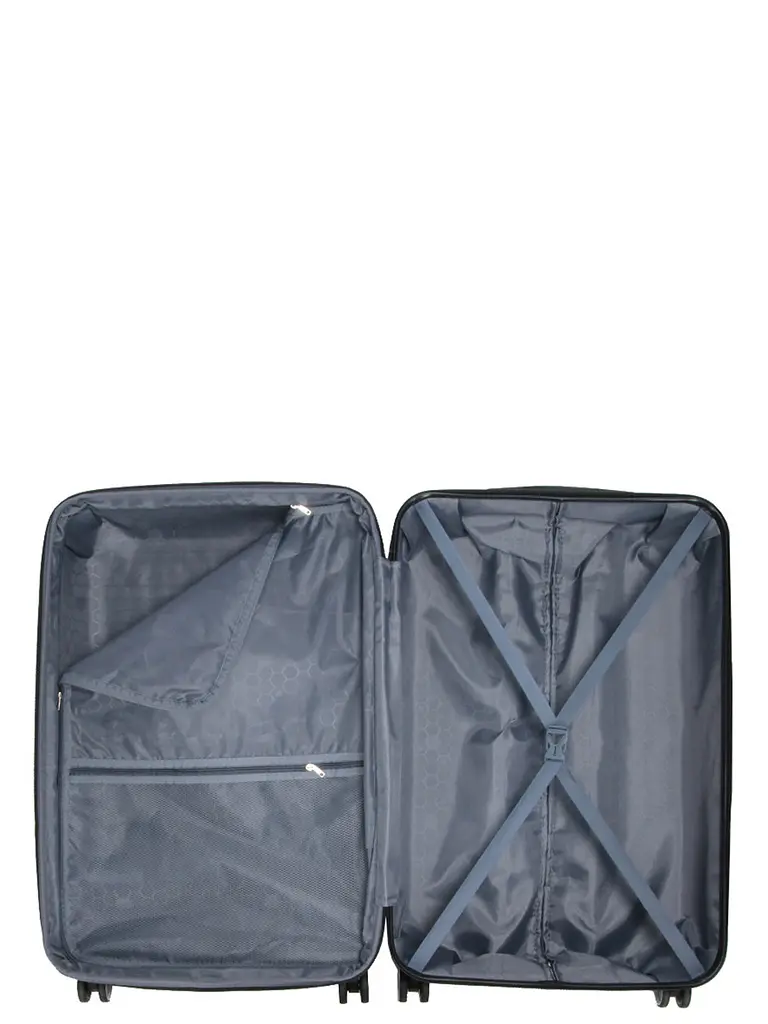 Валіза полікарбонат велика (L) Airtex 623 98л 76x49x29см Чорний (Black) - фото 9
