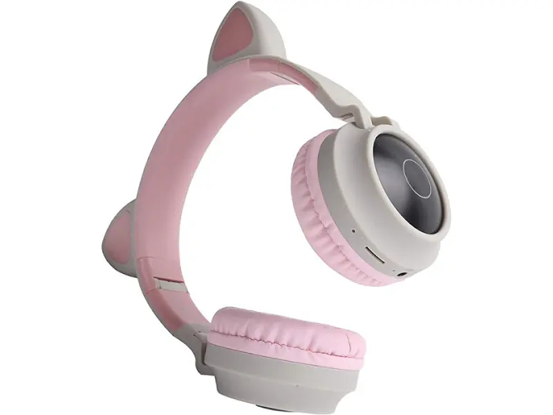 Навушники з мікрофоном Hoco W27 Cat Ear Grey - фото 5